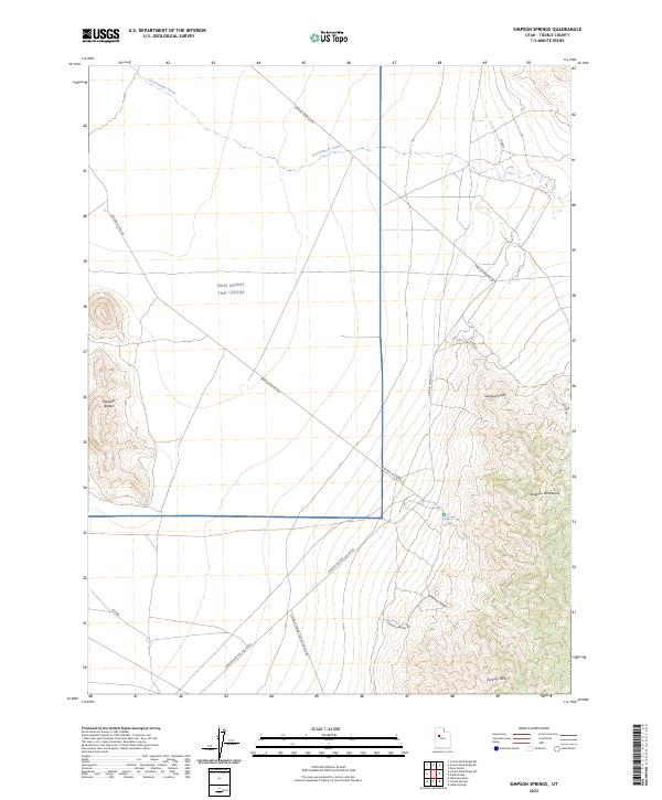 Simpson Springs 2023 topographic map thumbnail