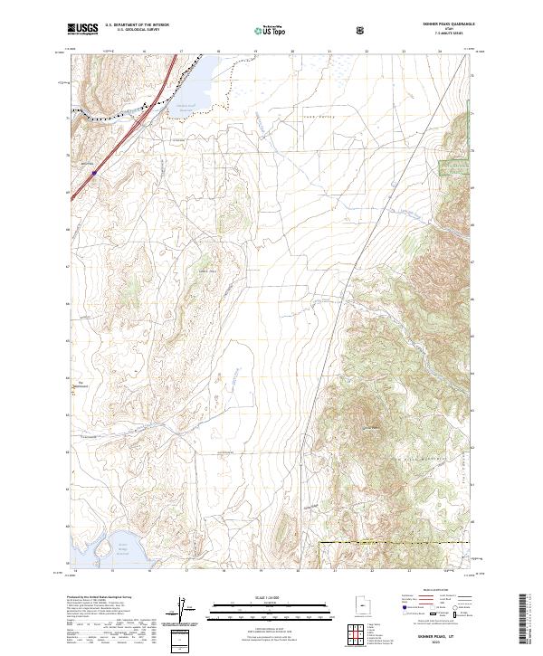 Skinner Peaks topographic map thumbnail