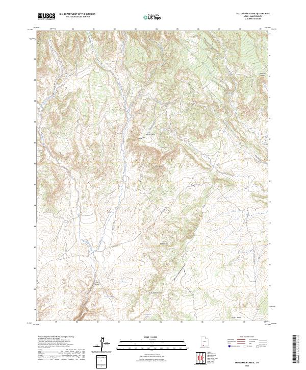 Skutumpah Creek topographic map thumbnail