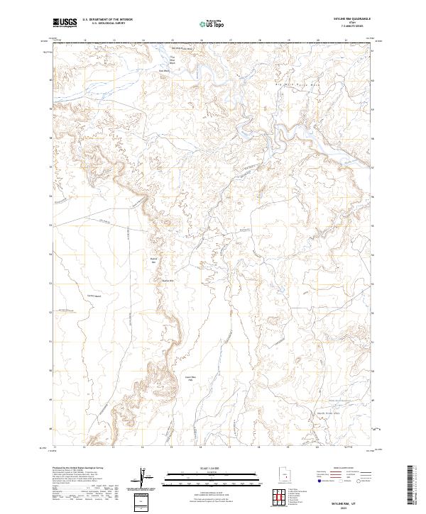 Skyline Rim 2023 topographic map thumbnail