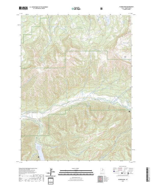 Slader Basin topographic map thumbnail