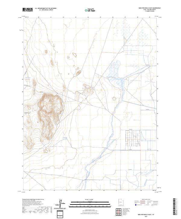 Smelter Knolls East topographic map thumbnail