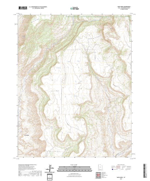 Smith Mesa topographic map thumbnail