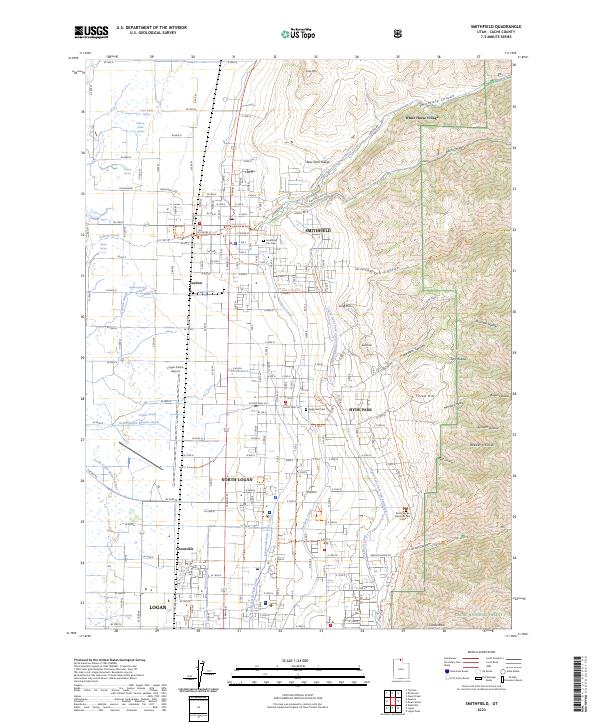 Smithfield topographic map thumbnail