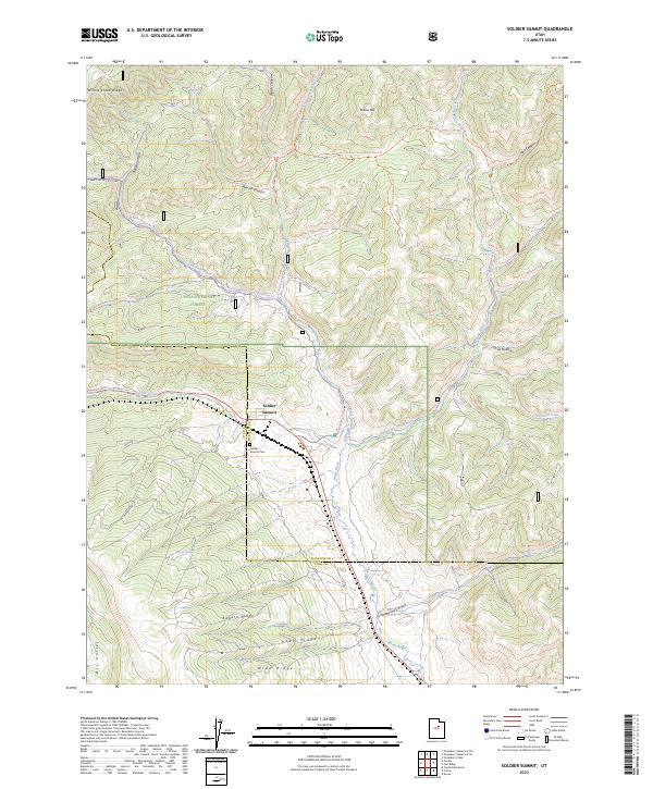 Soldier Summit topographic map thumbnail