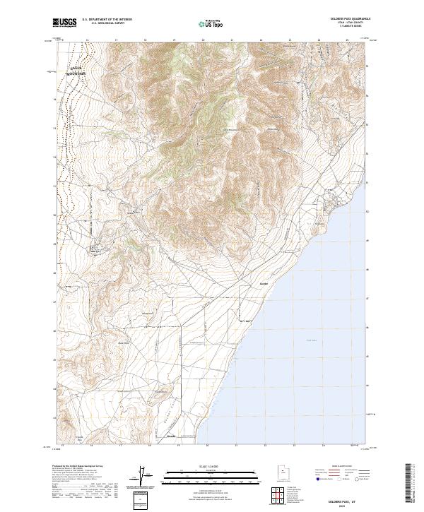 Soldiers Pass topographic map thumbnail