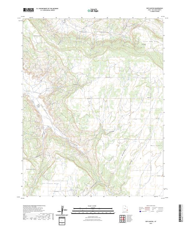 Sop Canyon topographic map thumbnail