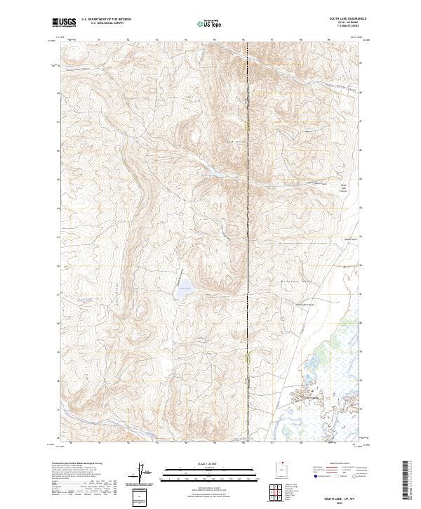 South Lake topographic map thumbnail