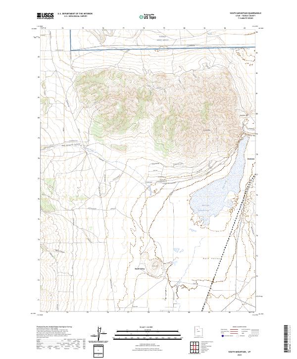 South Mountain 2023 topographic map thumbnail