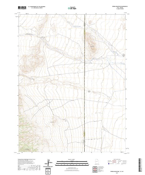 Spring Mountain topographic map thumbnail