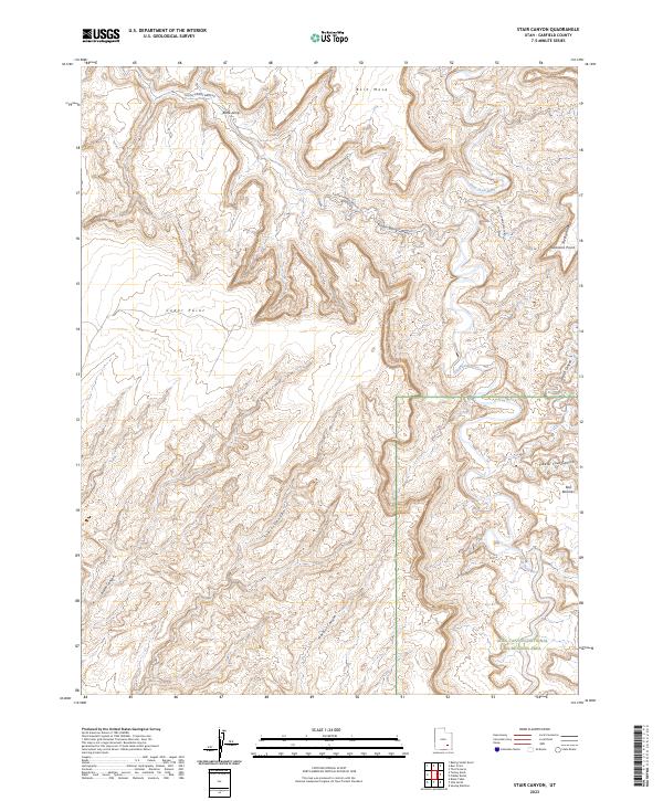 Stair Canyon 2023 topographic map thumbnail