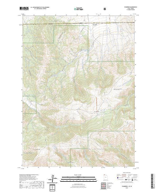 Standrod topographic map thumbnail