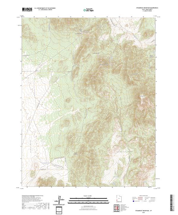 Steamboat Mountain 2023 topographic map thumbnail