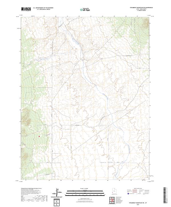 Steamboat Mountain SW topographic map thumbnail