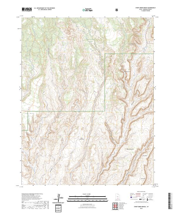 Steep Creek Bench topographic map thumbnail