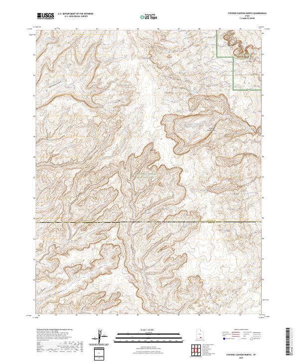 Stevens Canyon North topographic map thumbnail