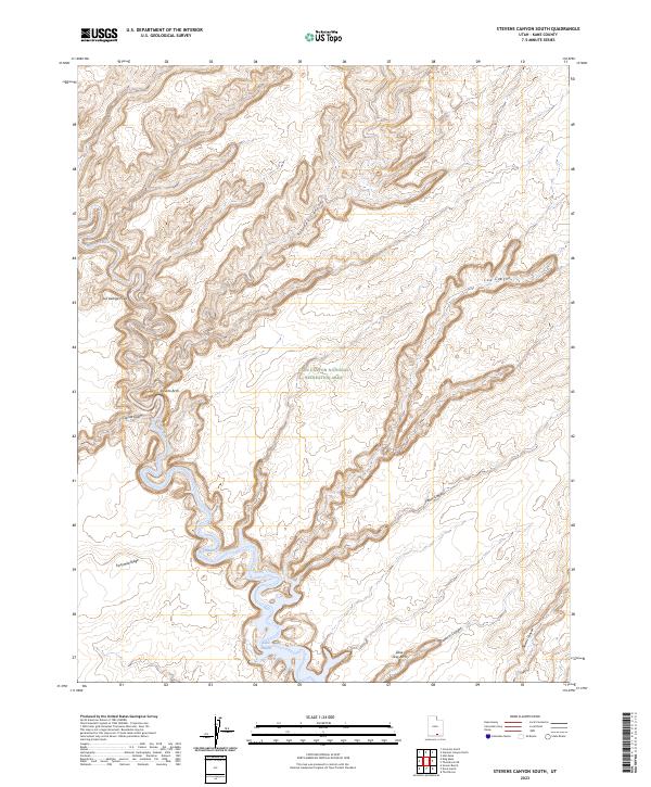 Stevens Canyon South topographic map thumbnail