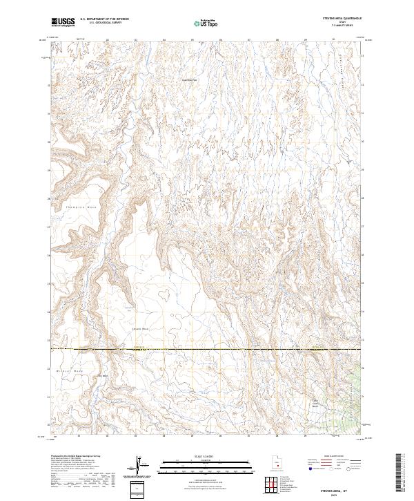 Stevens Mesa topographic map thumbnail