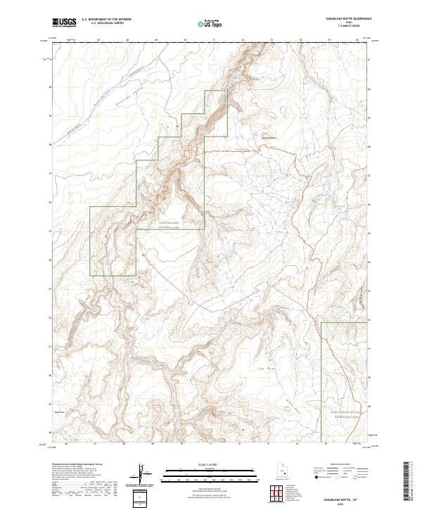 Sugarloaf Butte topographic map thumbnail