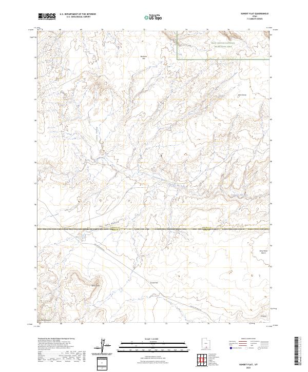 Sunset Flat topographic map thumbnail