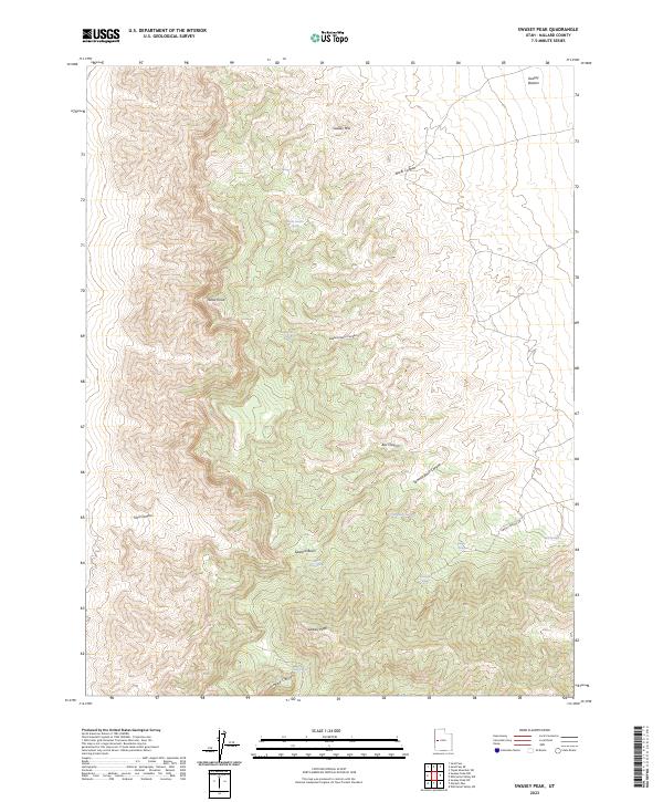 Swasey Peak 2023 topographic map thumbnail