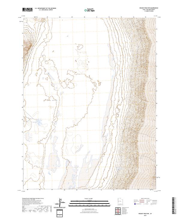 Swasey Peak NW topographic map thumbnail