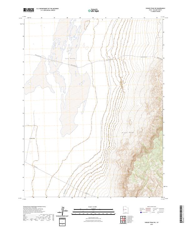 Swasey Peak SW topographic map thumbnail