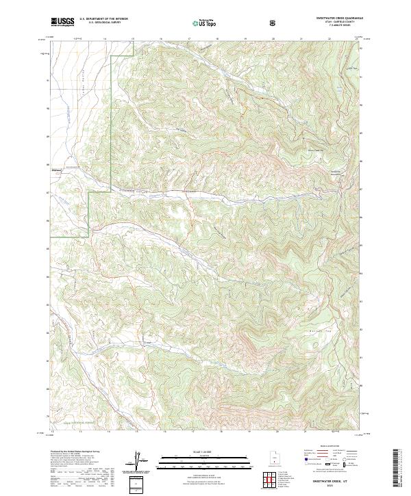 Sweetwater Creek topographic map thumbnail