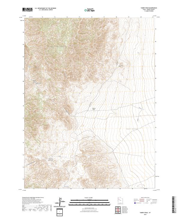 Tabbys Peak 2023 topographic map thumbnail