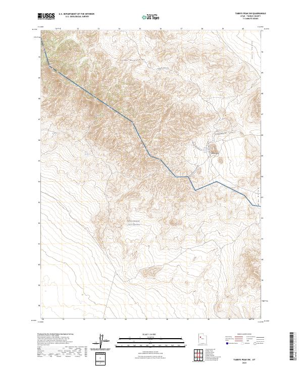 Tabbys Peak SW topographic map thumbnail