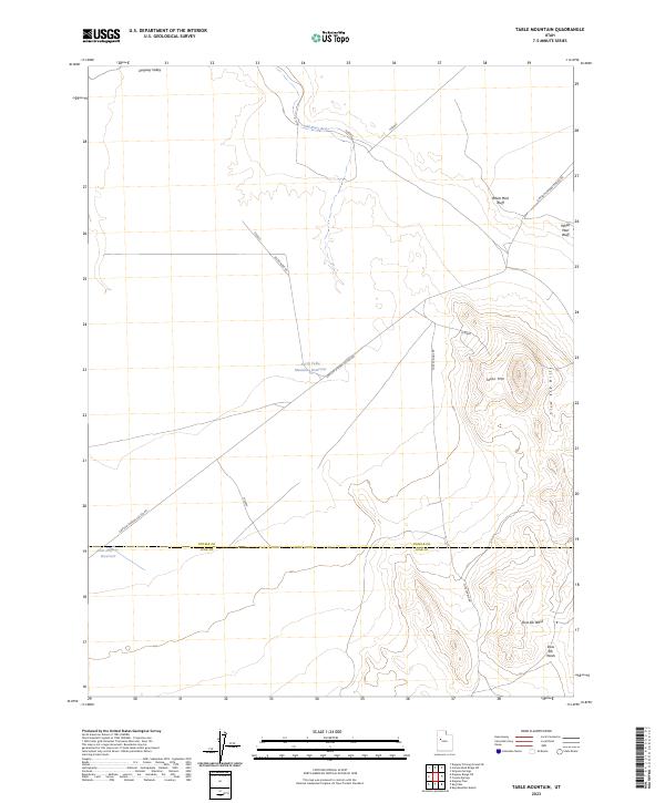 Table Mountain 2023 topographic map thumbnail