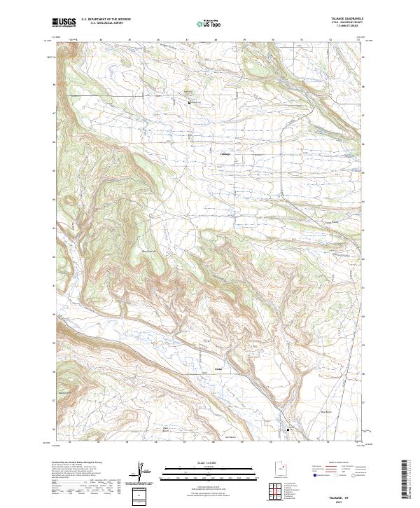 Talmage topographic map thumbnail