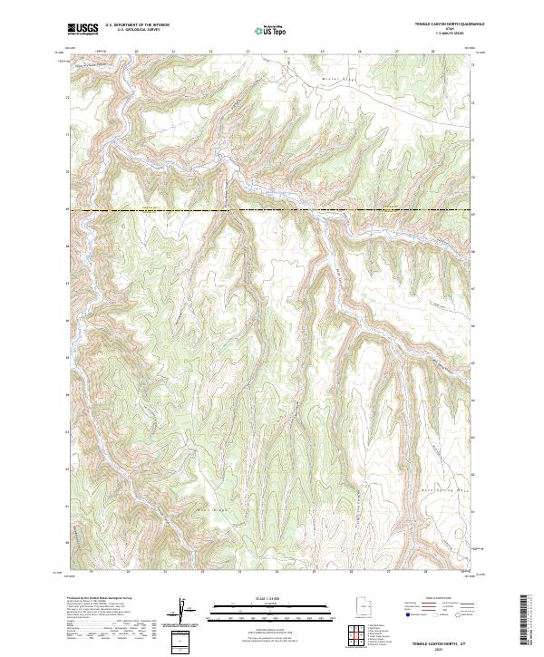 Tenmile Canyon North topographic map thumbnail