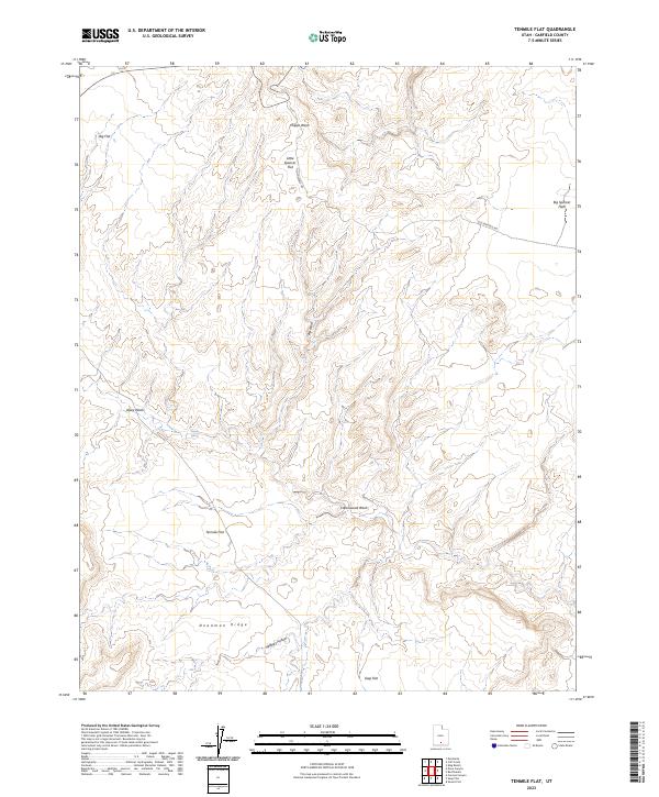 Tenmile Flat topographic map thumbnail