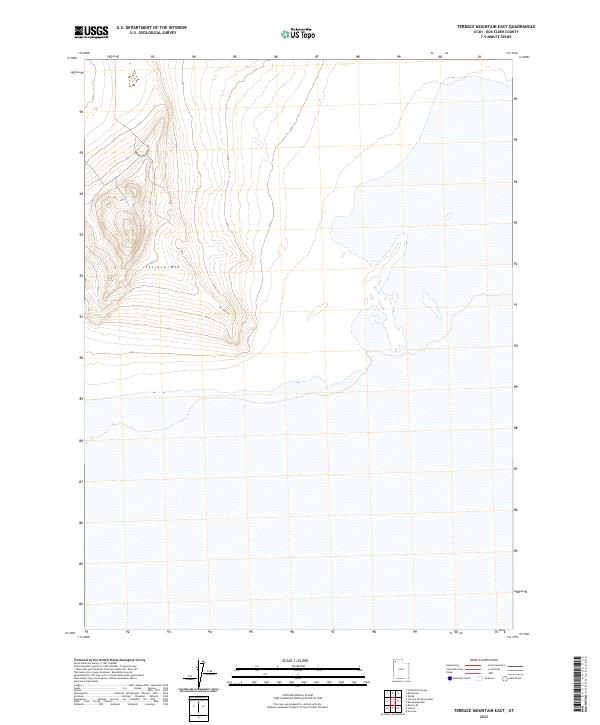 Terrace Mountain East topographic map thumbnail