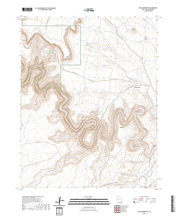 The Goosenecks topographic map thumbnail