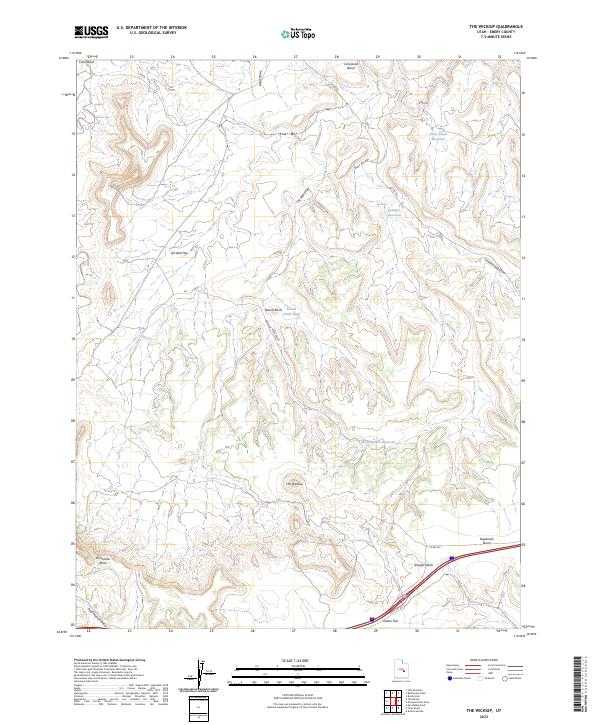 The Wickiup topographic map thumbnail