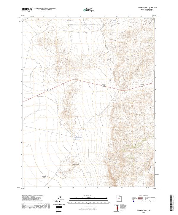 Thompson Knoll topographic map thumbnail