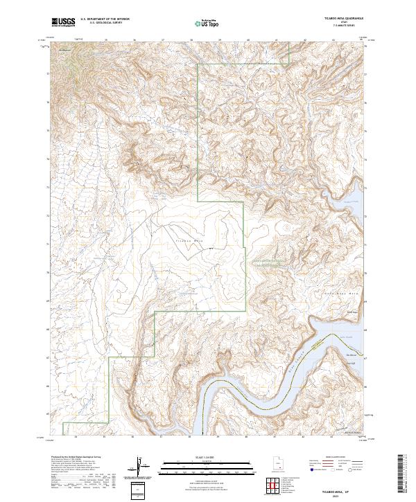 Ticaboo Mesa topographic map thumbnail