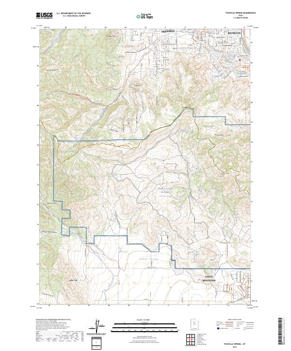 Tickville Spring topographic map thumbnail