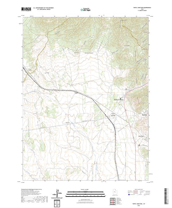 Tintic Junction 2023 topographic map thumbnail