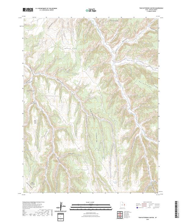 Tom Patterson Canyon 2023 topographic map thumbnail