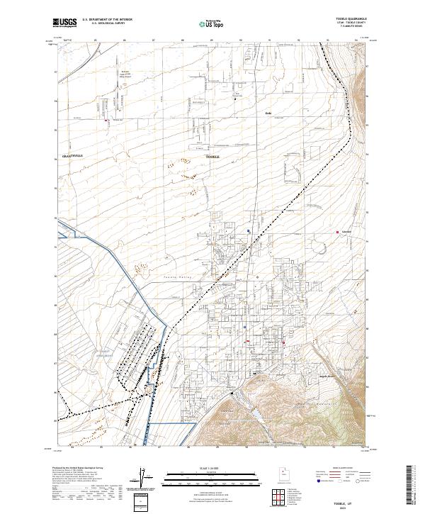 Tooele 2023 topographic map thumbnail