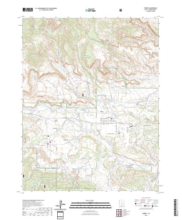 Torrey topographic map thumbnail