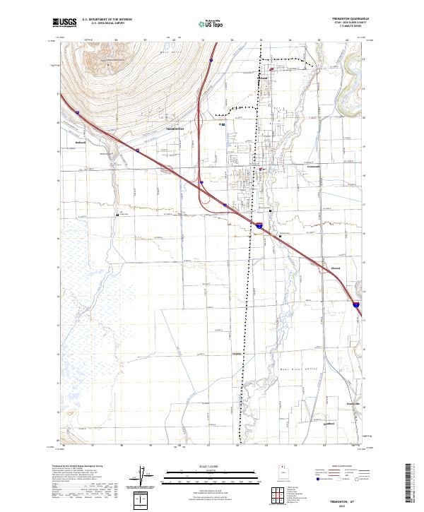 Tremonton 2023 topographic map thumbnail