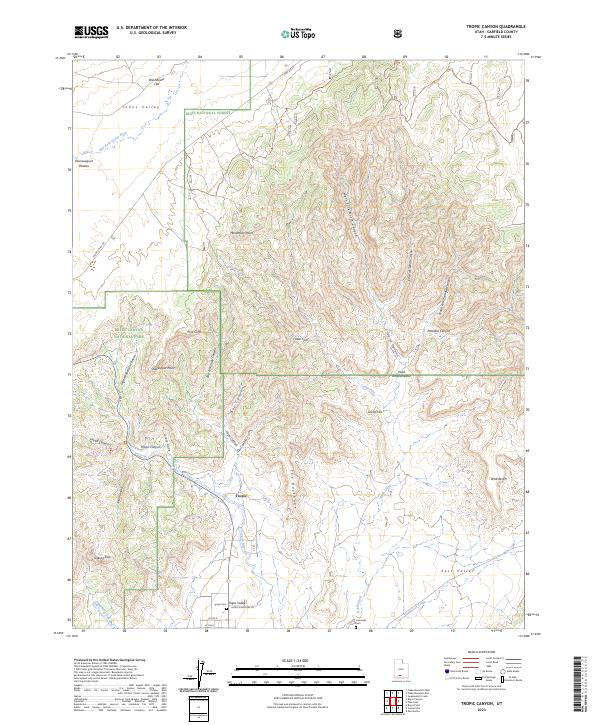 Tropic Canyon topographic map thumbnail