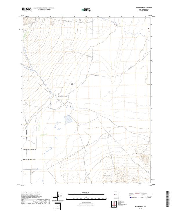 Trout Creek 2023 topographic map thumbnail
