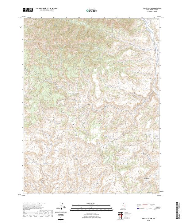 Turtle Canyon 2023 topographic map thumbnail