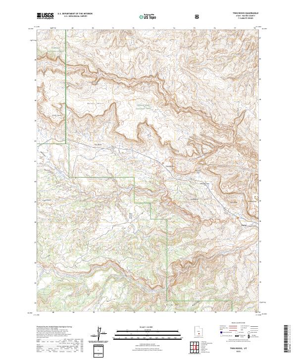 Twin Rocks topographic map thumbnail