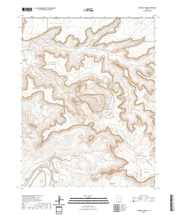 Upheaval Dome 2023 topographic map thumbnail